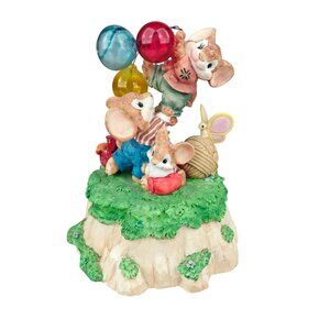 Mouse Capers By San Francisco Music Box Company 1992 Balloon Figurine Music Box